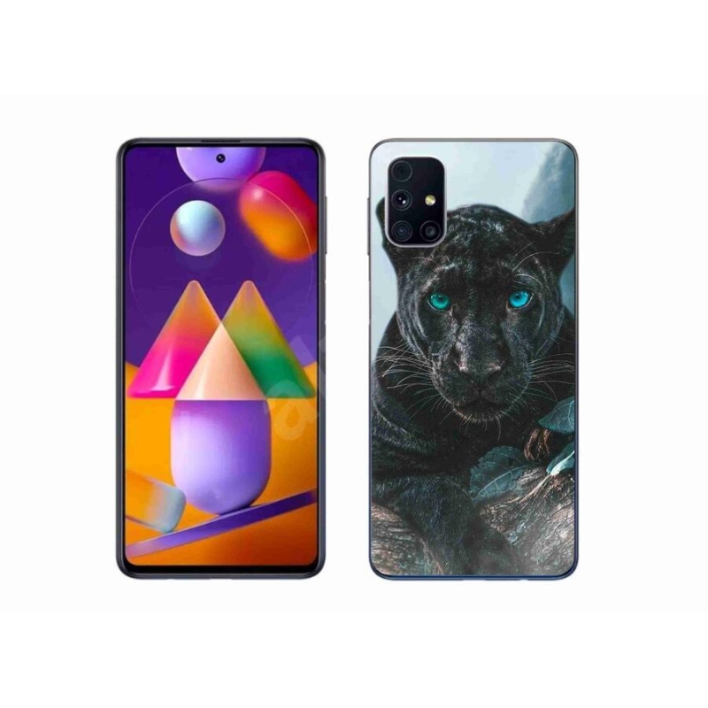 Gélový kryt mmCase na mobil Samsung Galaxy A51 5G - čierny panter