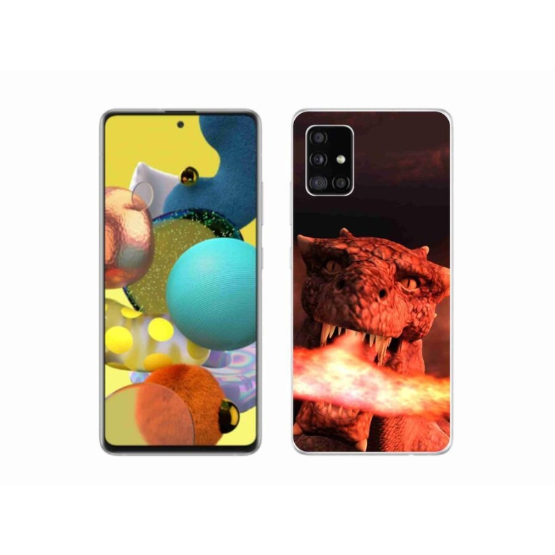 Gelový kryt mmCase na mobil Samsung Galaxy A51 5G - drak