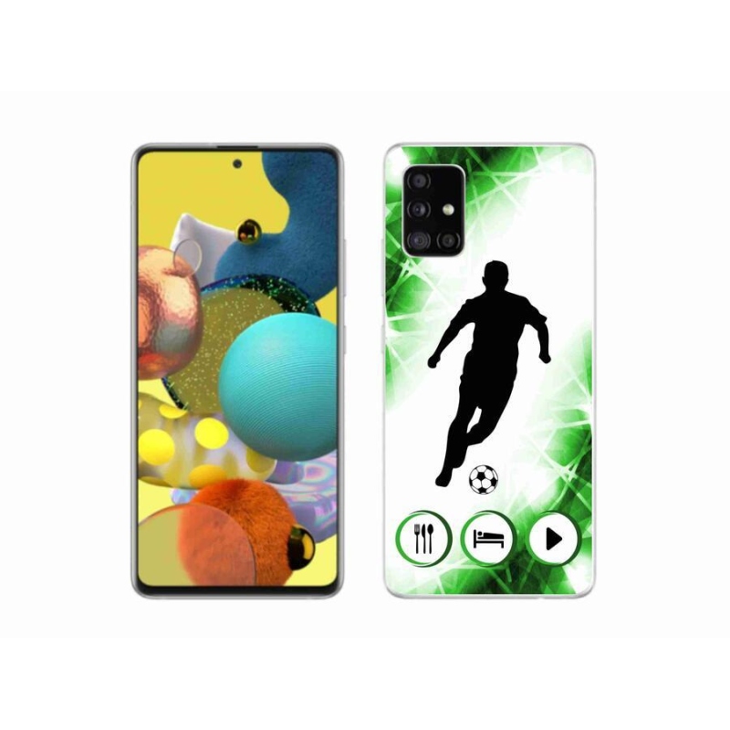 Gélový kryt mmCase na mobil Samsung Galaxy A51 5G - futbalista