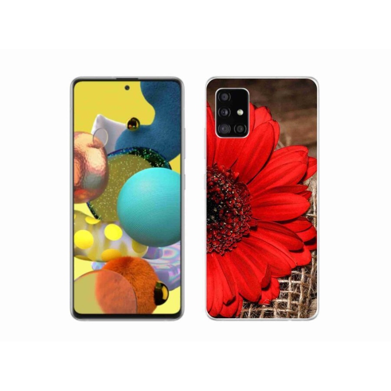 Gélový kryt mmCase na mobil Samsung Galaxy A51 5G - gerbera