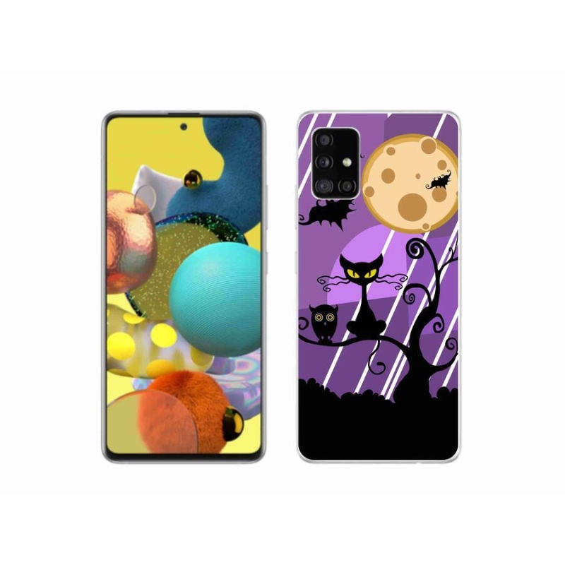 Gélový kryt mmCase na mobil Samsung Galaxy A51 5G - halloween