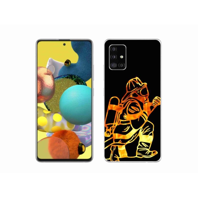 Gélový kryt mmCase na mobil Samsung Galaxy A51 5G - hasič 1