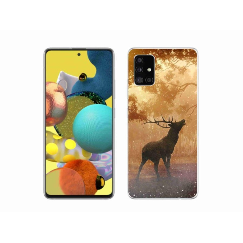 Gélový kryt mmCase na mobil Samsung Galaxy A51 5G - jeleň v ruji