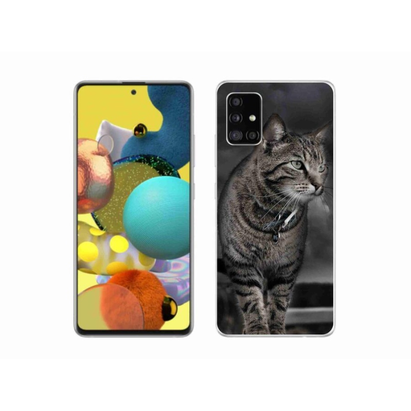 Gélový kryt mmCase na mobil Samsung Galaxy A51 5G - mačka