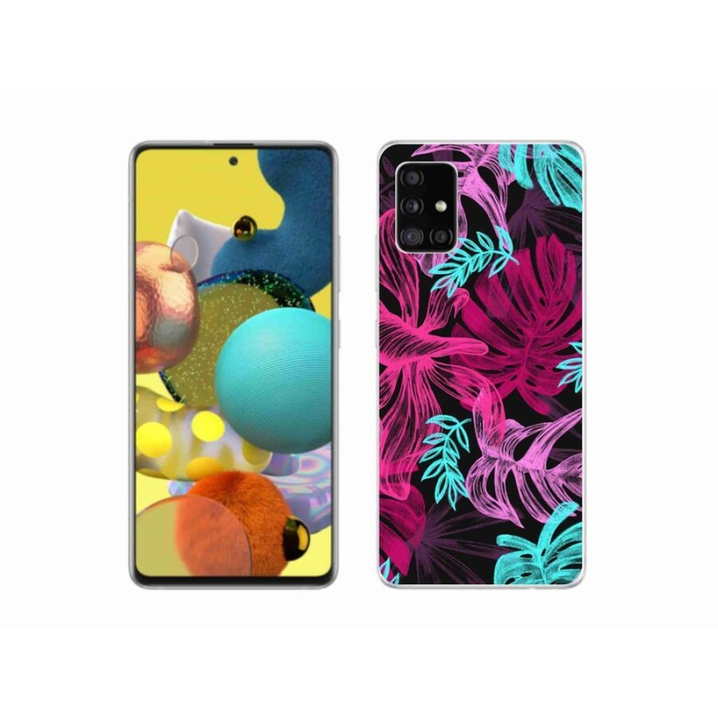 Gelový kryt mmCase na mobil Samsung Galaxy A51 5G - kvety 1