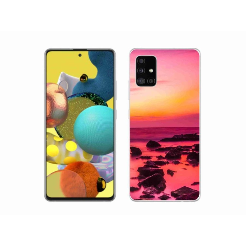 Gélový kryt mmCase na mobil Samsung Galaxy A51 5G - more a žiara