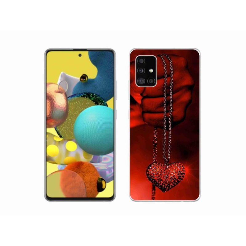 Gélový kryt mmCase na mobil Samsung Galaxy A51 5G - náhrdelník