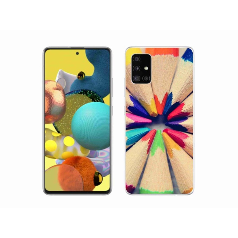 Gélový kryt mmCase na mobil Samsung Galaxy A51 5G - pastelky