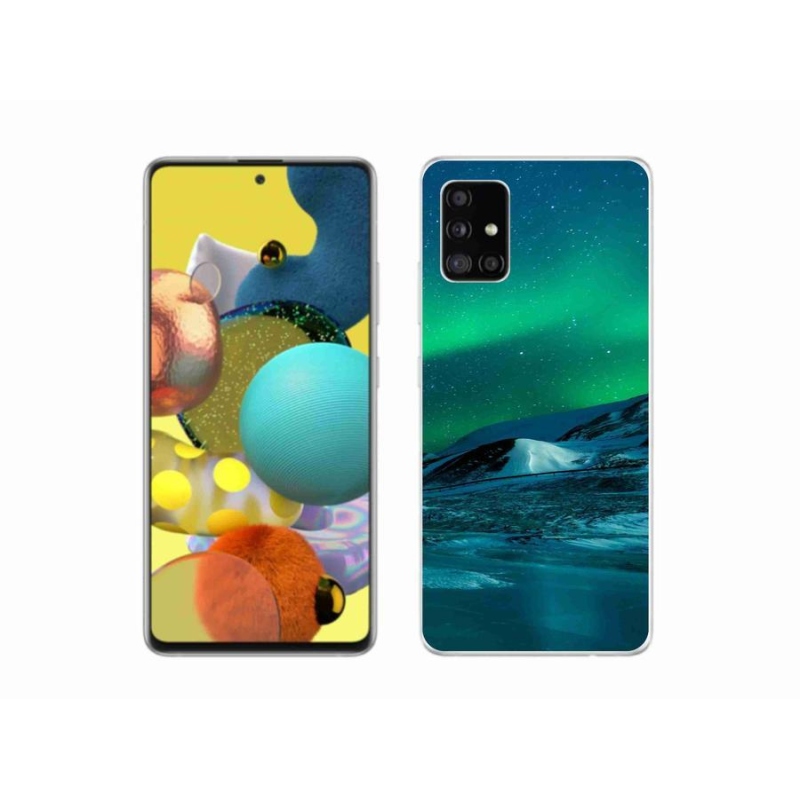 Gélový kryt mmCase na mobil Samsung Galaxy A51 5G - polárna žiara