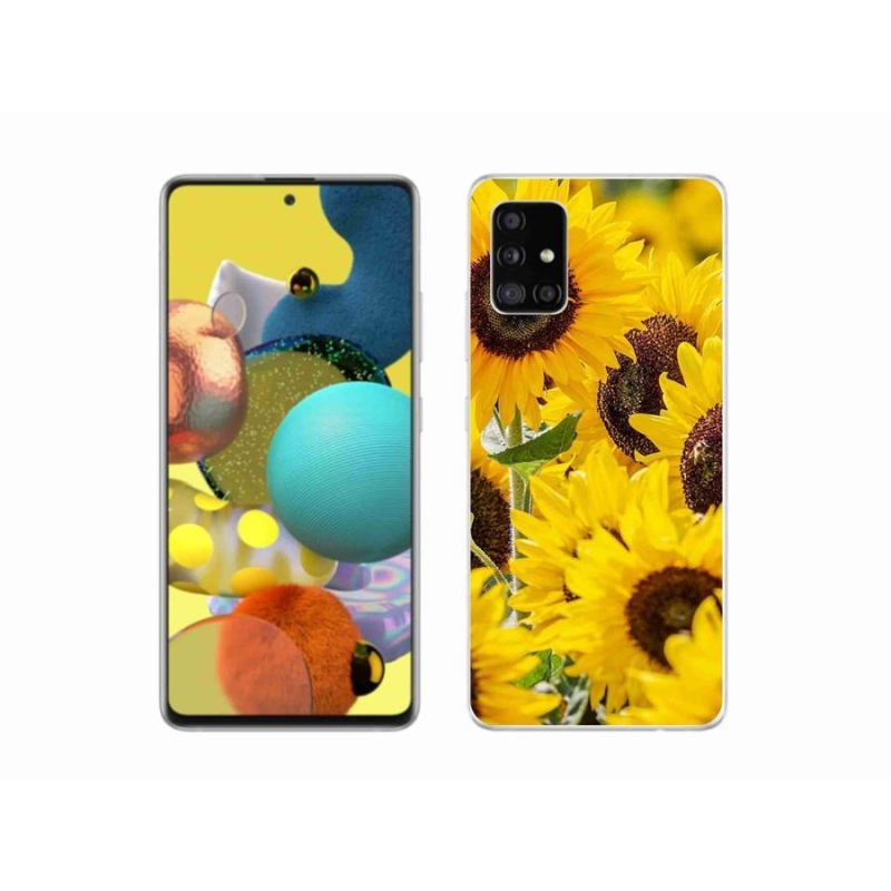 Gélový kryt mmCase na mobil Samsung Galaxy A51 5G - slnečnica