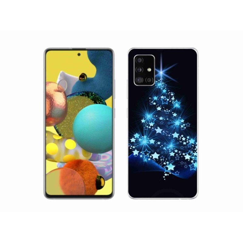 Gélový kryt mmCase na mobil Samsung Galaxy A51 5G - vianočný stromček