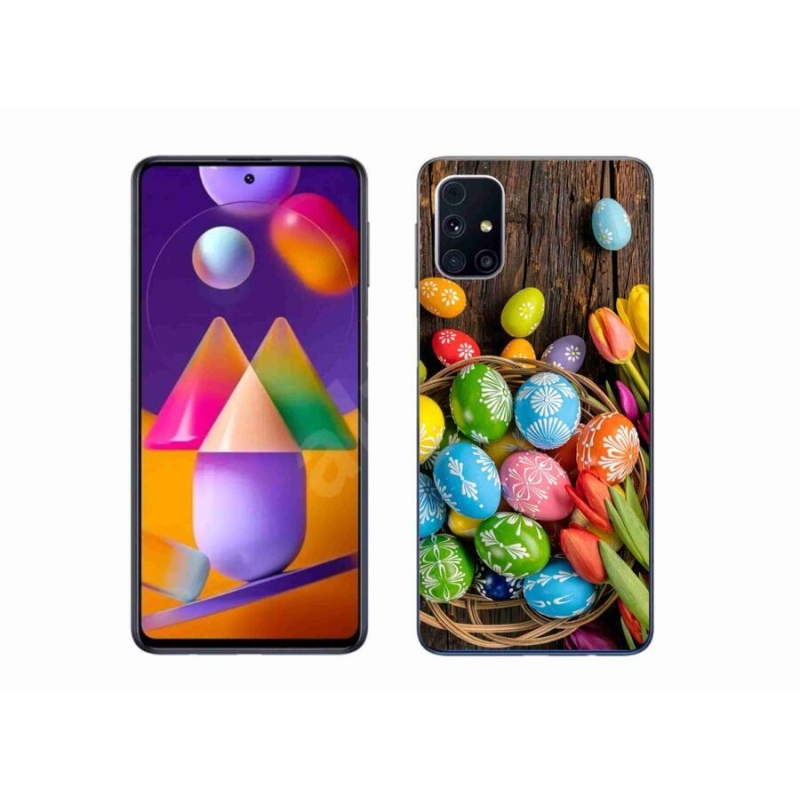 Gélový kryt mmCase na mobil Samsung Galaxy A51 5G - veľkonočné vajíčka