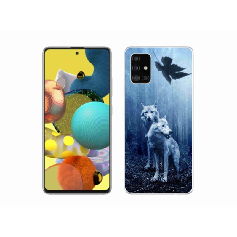 Gélový kryt mmCase na mobil Samsung Galaxy A51 5G - vlci v lese