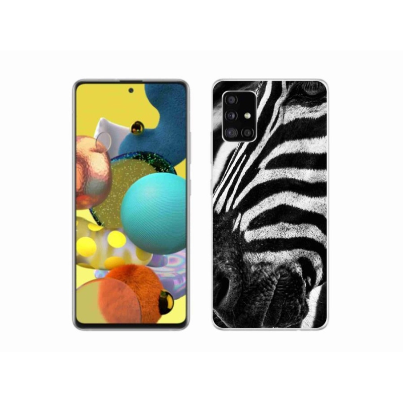 Gélový kryt mmCase na mobil Samsung Galaxy A51 5G - zebra