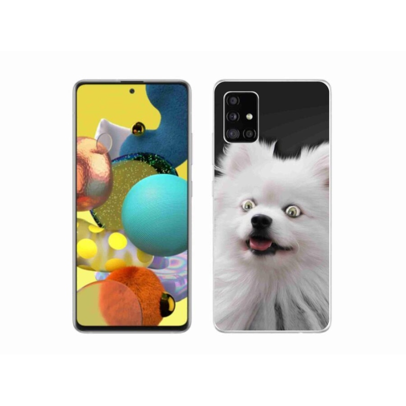 Gélový kryt mmCase na mobil Samsung Galaxy A51 - biely špic