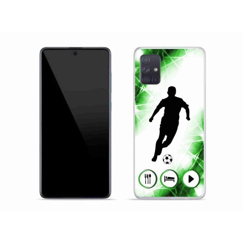 Gélový kryt mmCase na mobil Samsung Galaxy A51 - futbalista