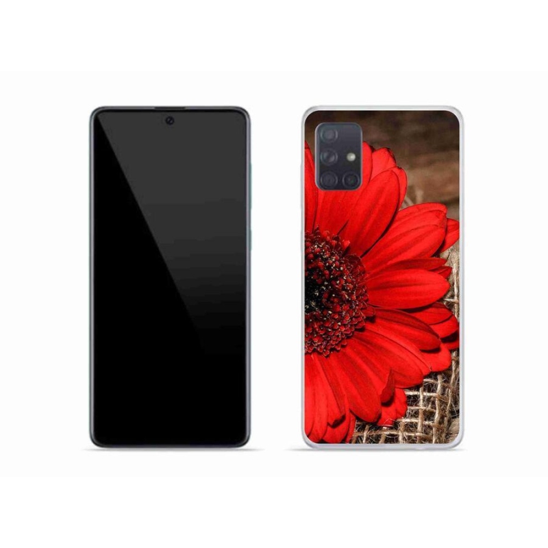 Gélový kryt mmCase na mobil Samsung Galaxy A51 - gerbera