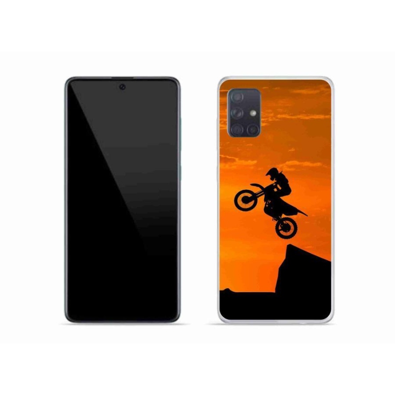 Gélový kryt mmCase na mobil Samsung Galaxy A51 - motocross