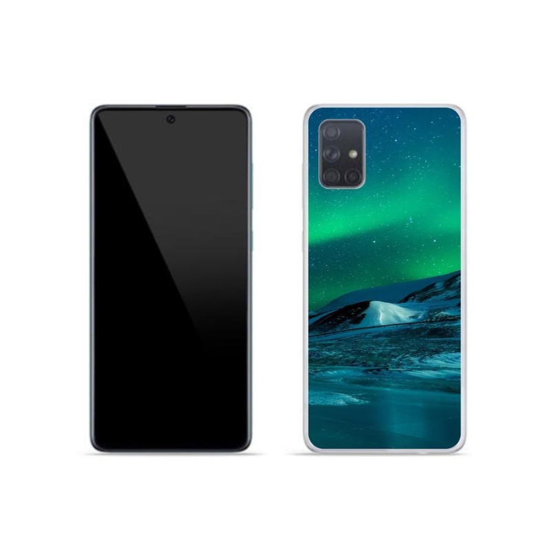 Gélový kryt mmCase na mobil Samsung Galaxy A51 - polárna žiara