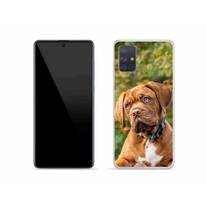 Gélový kryt mmCase na mobil Samsung Galaxy A51 - šteňa