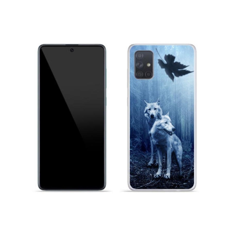 Gélový kryt mmCase na mobil Samsung Galaxy A51 - vlci v lese