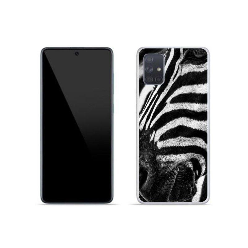 Gélový kryt mmCase na mobil Samsung Galaxy A51 - zebra