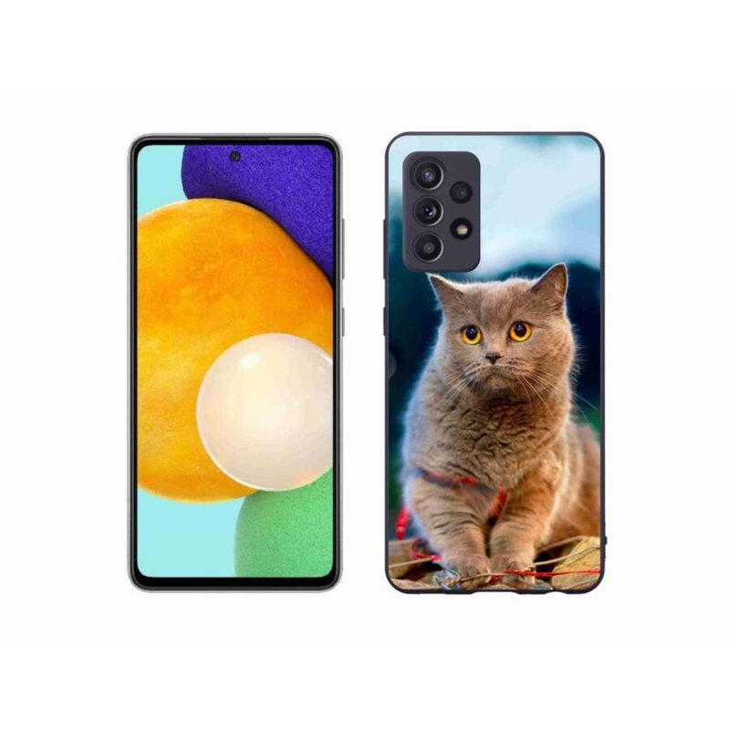 Gélový kryt mmCase na mobil Samsung Galaxy A52/A52 5G - britská modrá 2
