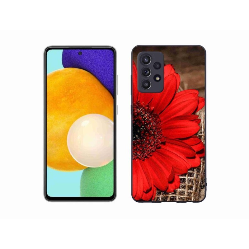 Gélový kryt mmCase na mobil Samsung Galaxy A52 / A52 5G - gerbera