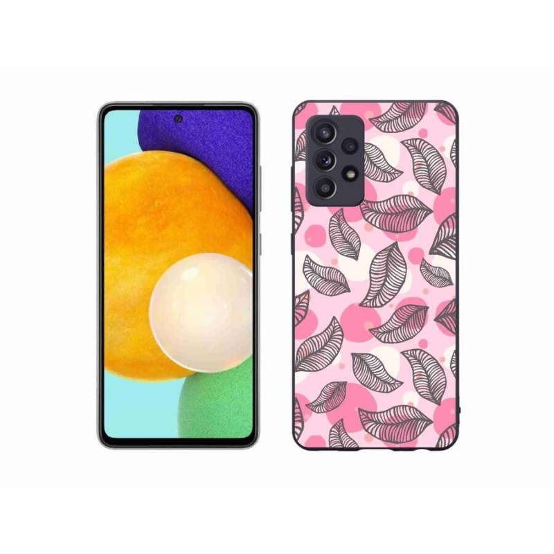 Gélový kryt mmCase na mobil Samsung Galaxy A52/A52 5G - kreslené padajúce listy