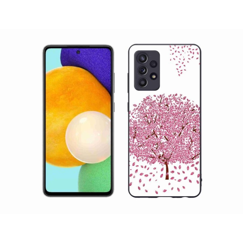 Gélový kryt mmCase na mobil Samsung Galaxy A52/A52 5G - kreslený strom s listami