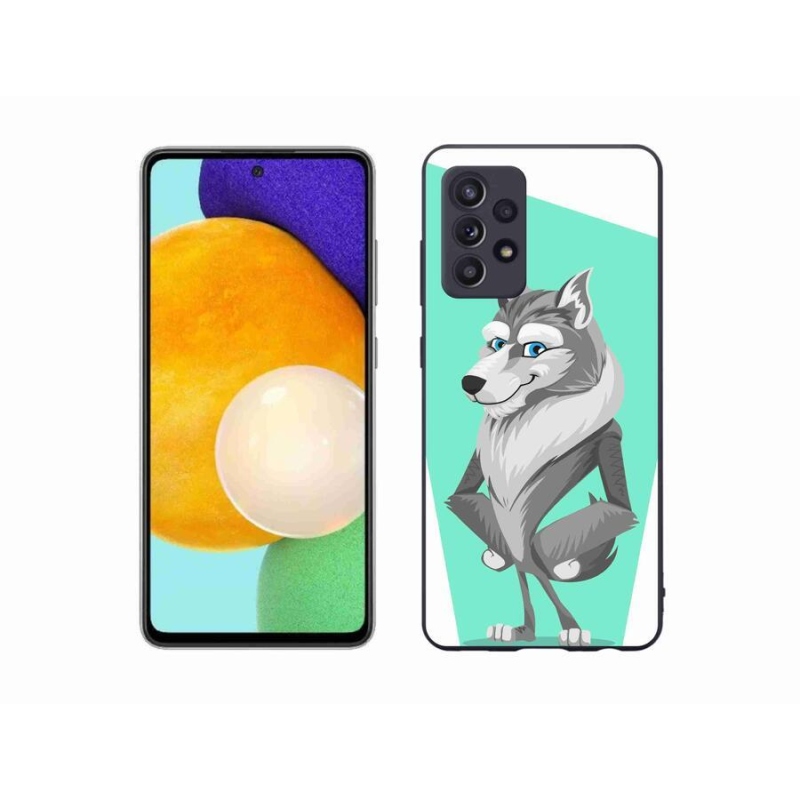 Gélový kryt mmCase na mobil Samsung Galaxy A52 / A52 5G - kreslený vlk