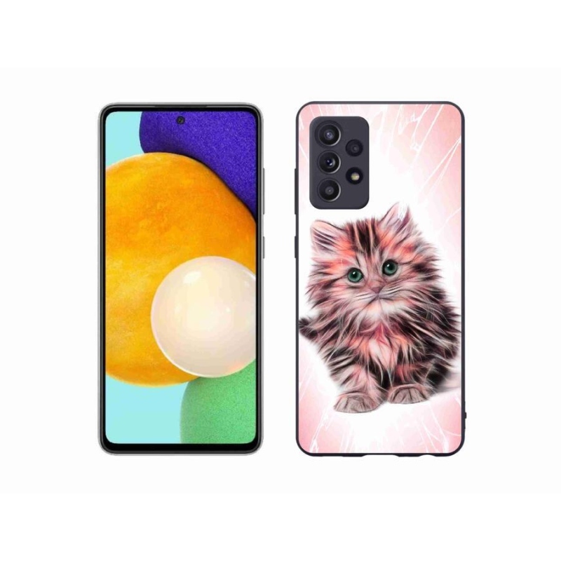 Gélový kryt mmCase na mobil Samsung Galaxy A52/A52 5G - roztomilé mačiatko