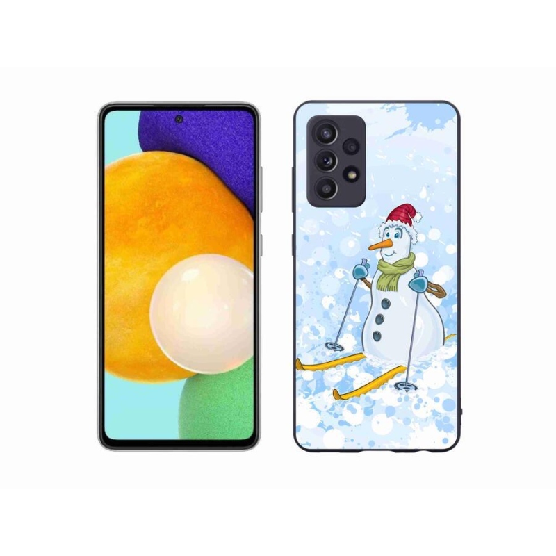 Gélový kryt mmCase na mobil Samsung Galaxy A52 / A52 5G - snehuliak
