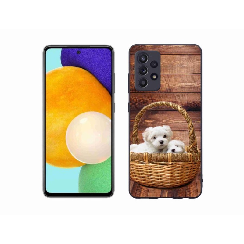 Gélový kryt mmCase na mobil Samsung Galaxy A52/A52 5G - šteniatka