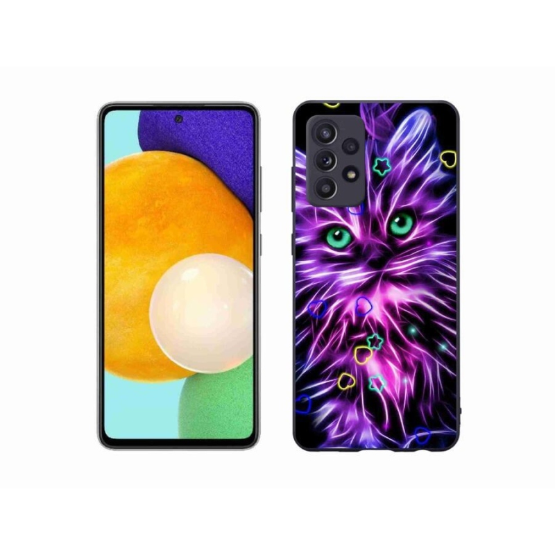 Gélový kryt mmCase na mobil Samsung Galaxy A52s 5G - abstraktná mačka