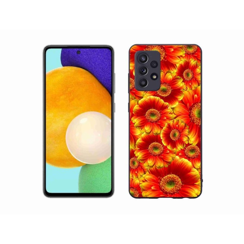 Gélový kryt mmCase na mobil Samsung Galaxy A52s 5G - gerbera 1