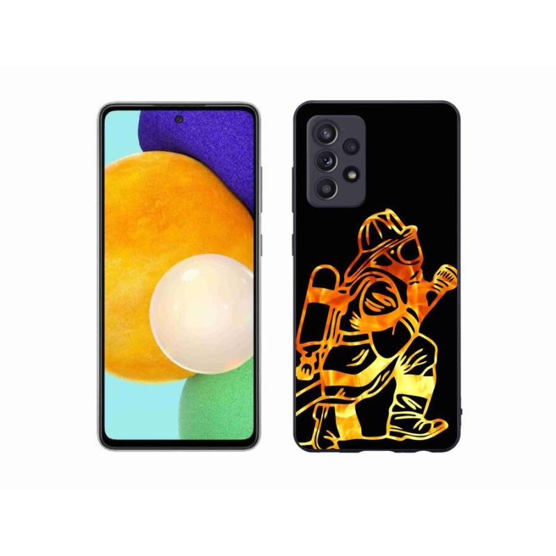 Gélový kryt mmCase na mobil Samsung Galaxy A52s 5G - hasič 1