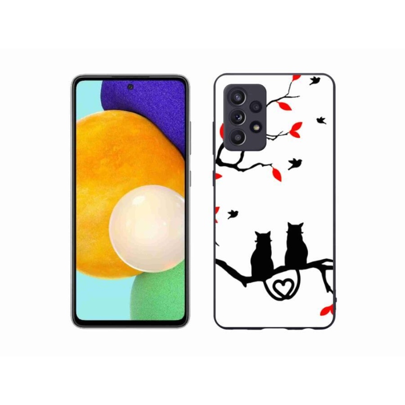 Gélový kryt mmCase na mobil Samsung Galaxy A52s 5G - mačací láska