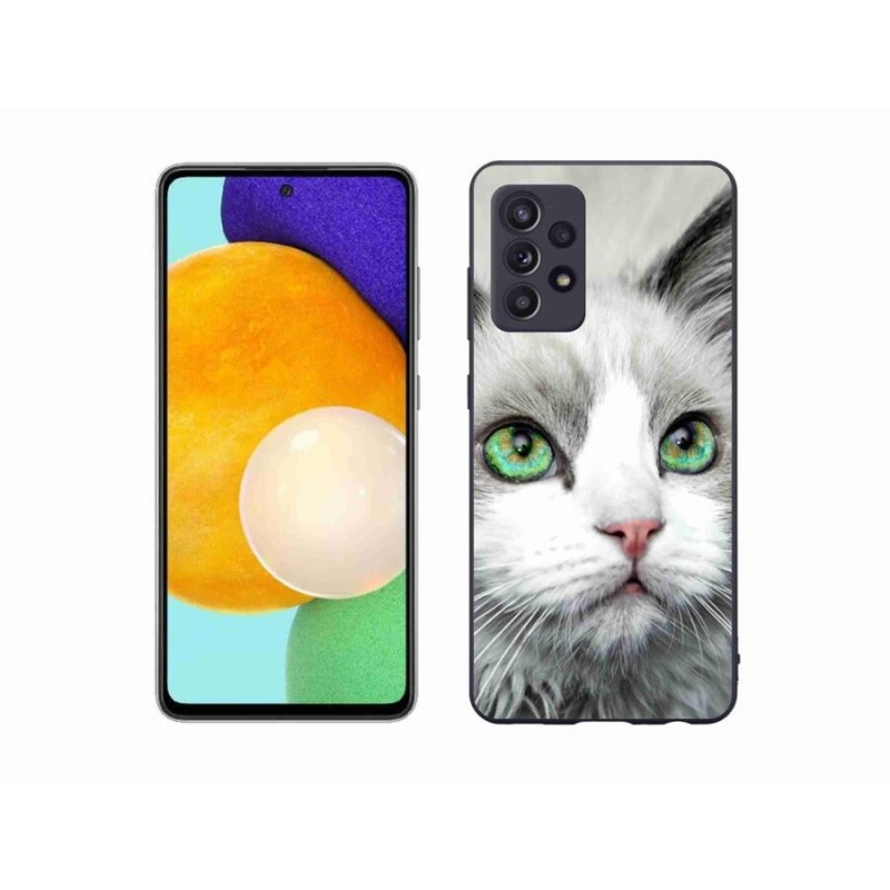 Gélový kryt mmCase na mobil Samsung Galaxy A52s 5G - mačací pohľad