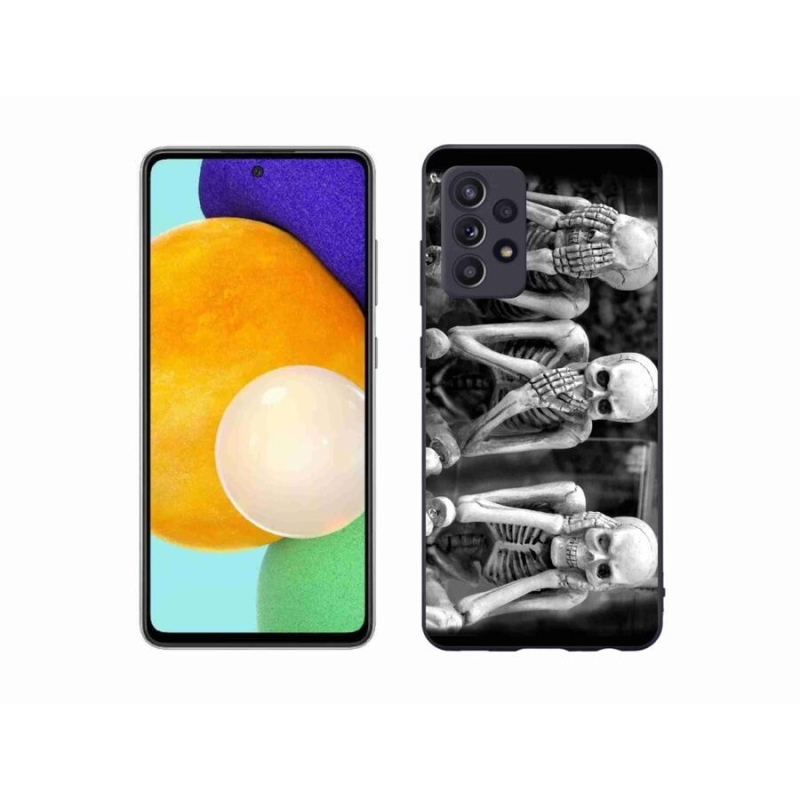 Gélový kryt mmCase na mobil Samsung Galaxy A52s 5G - kostlivci