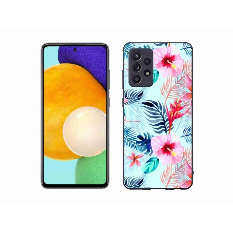 Gélový kryt mmCase na mobil Samsung Galaxy A52s 5G - kvety