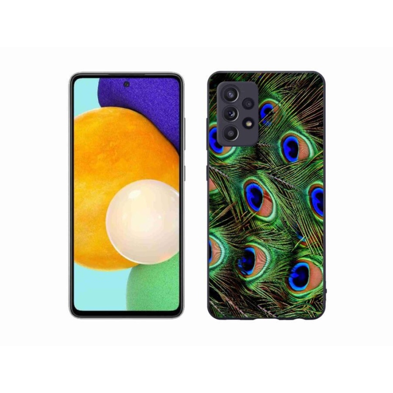 Gélový kryt mmCase na mobil Samsung Galaxy A52s 5G - pávie perie