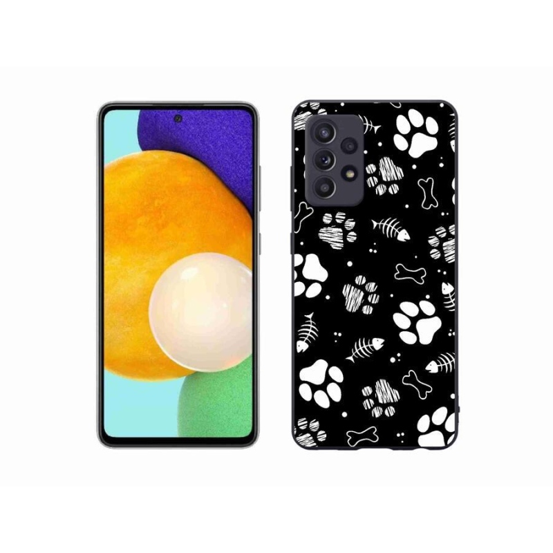 Gélový kryt mmCase na mobil Samsung Galaxy A52s 5G - psie labky