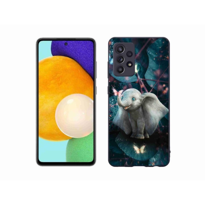 Gélový kryt mmCase na mobil Samsung Galaxy A52s 5G - roztomilý slon