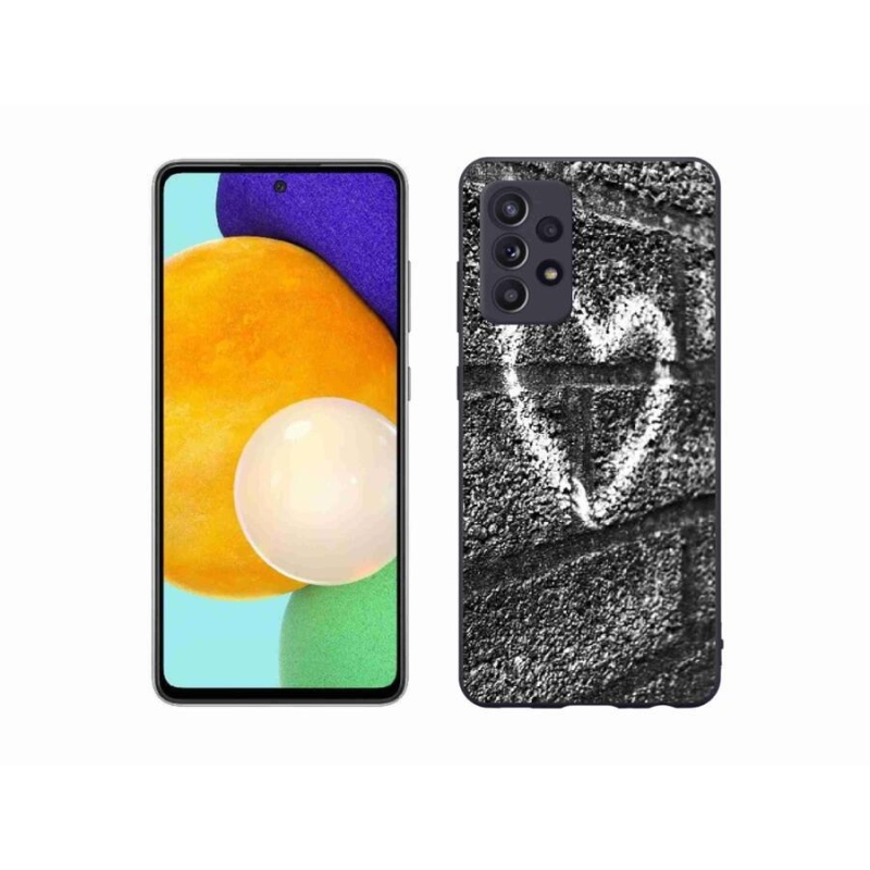 Gélový kryt mmCase na mobil Samsung Galaxy A52s 5G - srdce na stene