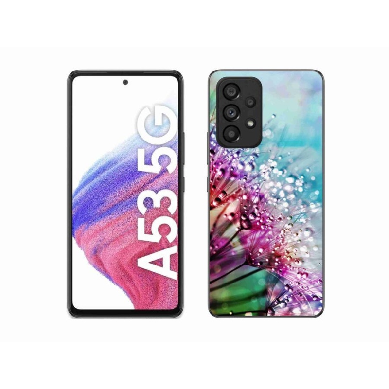 Gélový kryt mmCase na mobil Samsung Galaxy A53 5G - farebné kvety