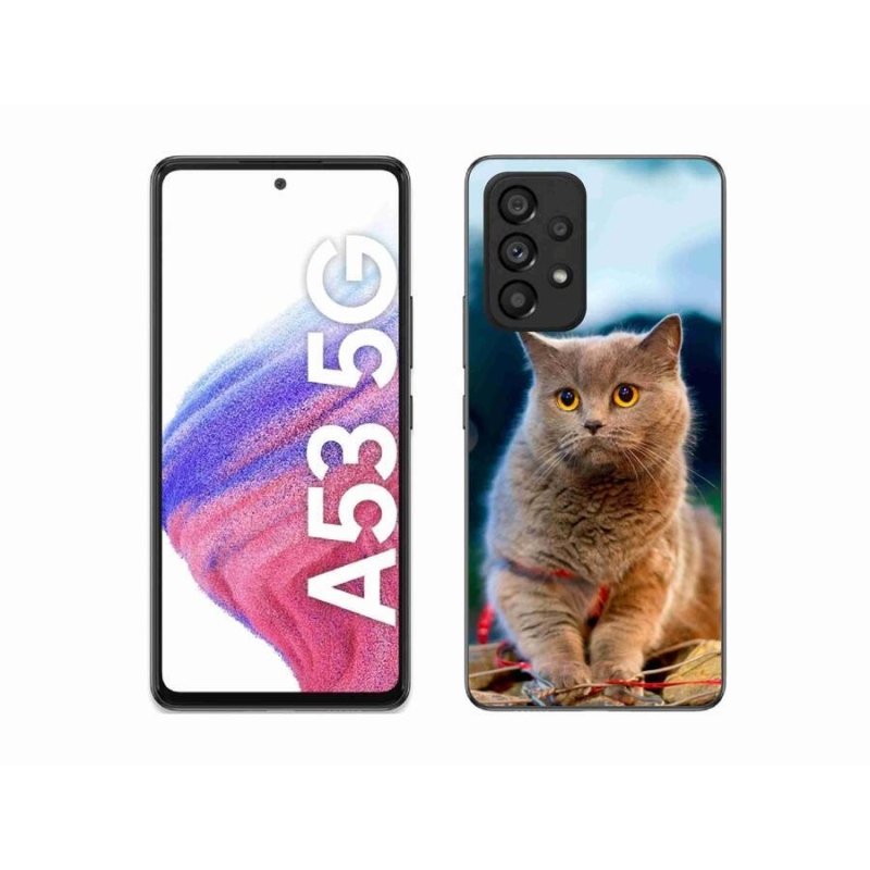 Gélový kryt mmCase na mobil Samsung Galaxy A53 5G - britská modrá 2