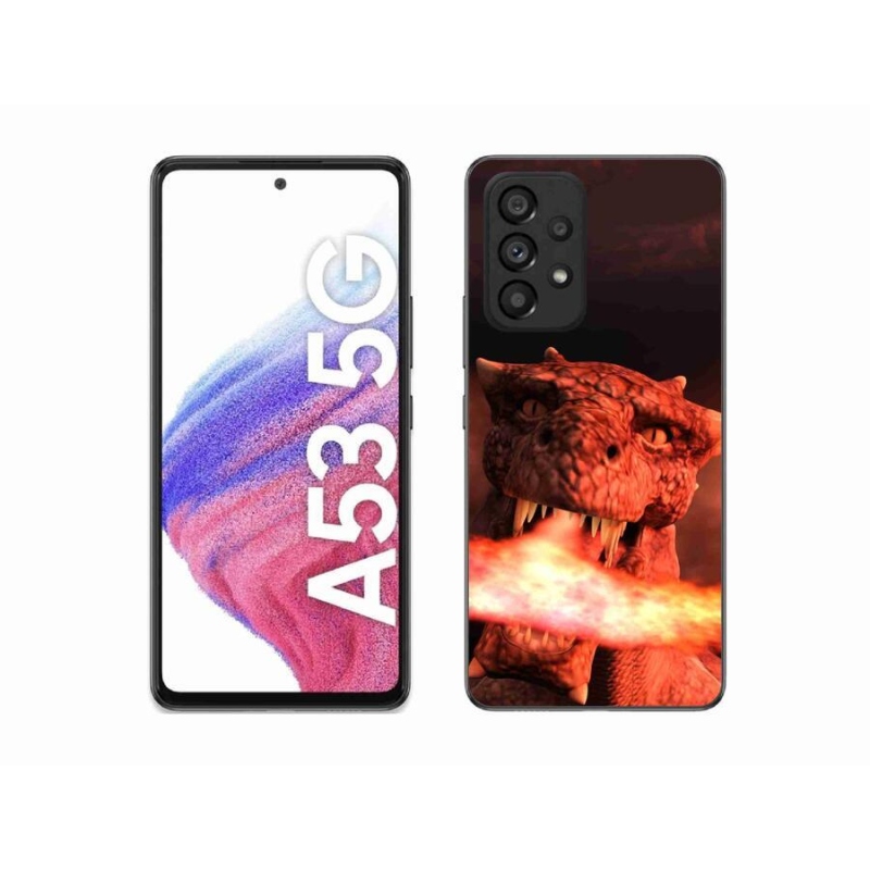 Gélový kryt mmCase na mobil Samsung Galaxy A53 5G - drak