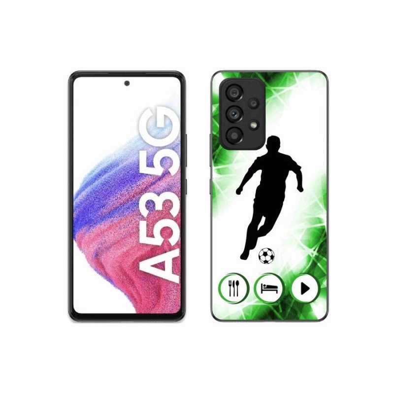 Gélový kryt mmCase na mobil Samsung Galaxy A53 5G - futbalista