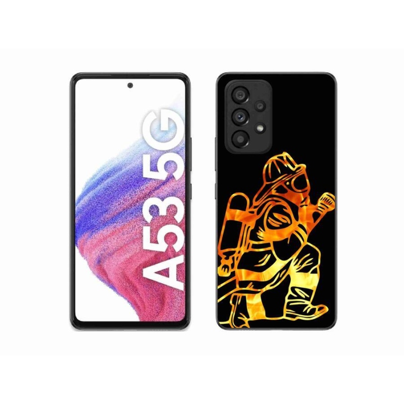 Gélový kryt mmCase na mobil Samsung Galaxy A53 5G - hasič 1